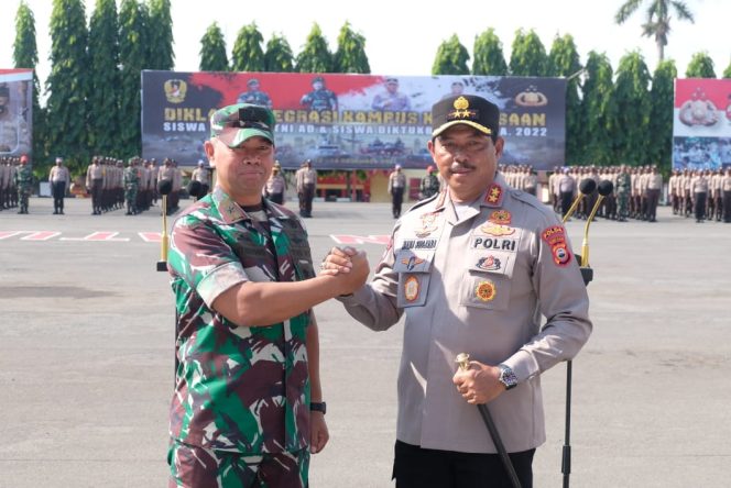 
 Kapolda Sulsel Buka Pendidikan Dan Pelatihan Integrasi TNI – Polri 2022 di SPN Batua 
