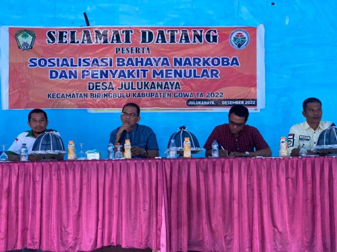 
 SatNarkoba Polres Gowa Lakukan Sosialisasi Tentang Bahaya Narkotika