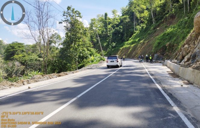 
 Jalan Ruas Rantepao – Sa’dan – Batusitanduk 5,4 Km Rampung 100 Persen, Gubernur: Sekaligus Jalur Pintas