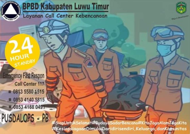 
 Semua Harus Tahu, BPBD Lutim Keluarkan Himbauan, Hindari tempat ini! 