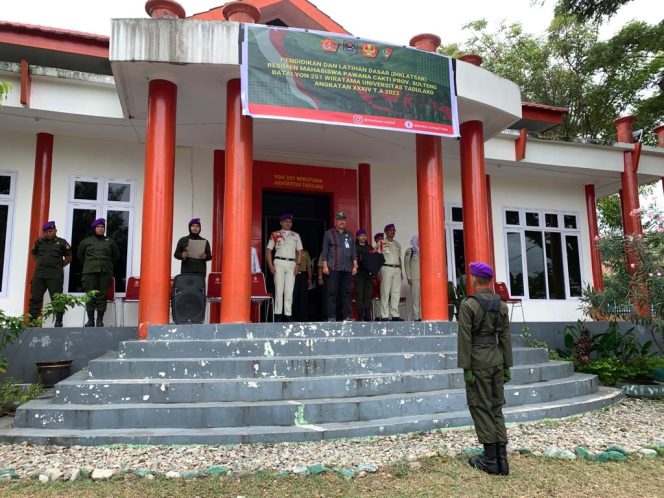 
 Korem 132/TDL Dukung Giat Diklatsar Menwa YON251 Wiratama Universitas Tadulako