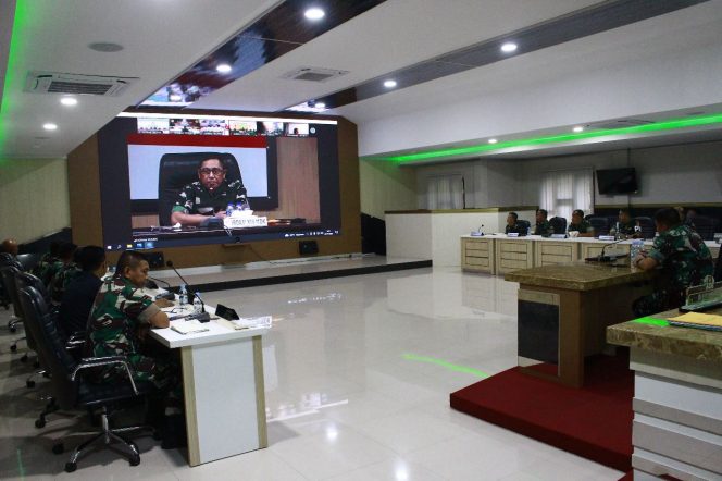 
 Korem 132/TDL Ikuti Kegiatan Taklimat Awal TIDAK XIII/MDK Via Vicon