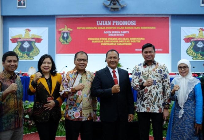 
 Hadiri Ujian Promosi Doktor Letjen TNI (Purn) Agus Surya Bakti, Danny : Disertasi yang Spesifik