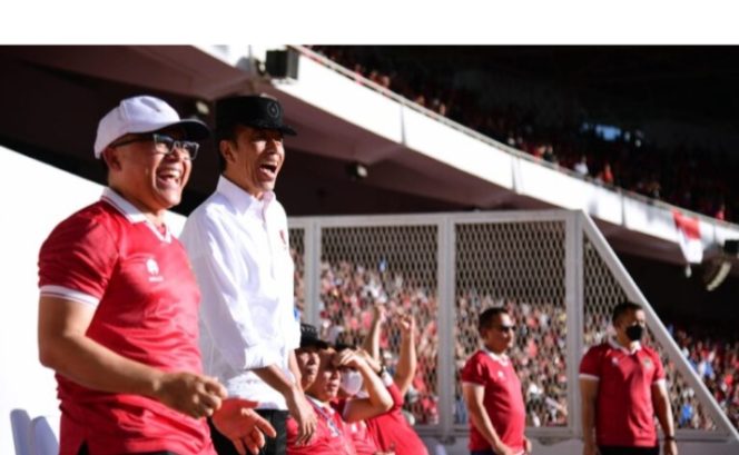 
 Skor Imbang, Presiden Jokowi Optimistis Timnas Miliki Kesempatan Besar di Semifinal Leg Kedua