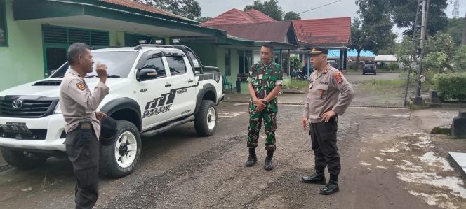 
 Bangun Sinergitas, Kapolsek Bontomarannu Temui Danramil 1409-03 Baru