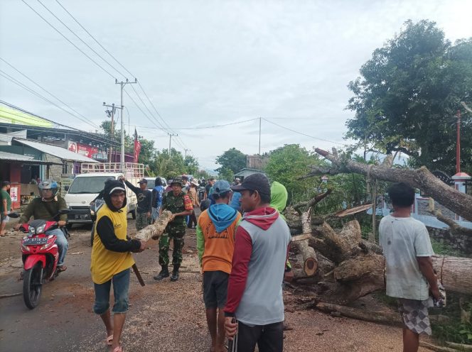 
 Tingkatkan Sinergitas Di Wilayah, Babinsa Bersama Warga Masyarakat karya bhakti