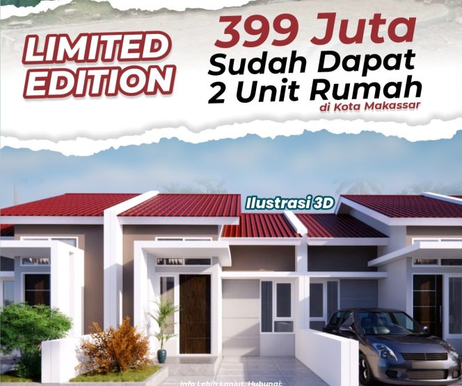
 Momen Langka Survey Serentak 15 Maret, Berburu Promo Hanya 399 Juta dapat Dua Rumah di Makassar