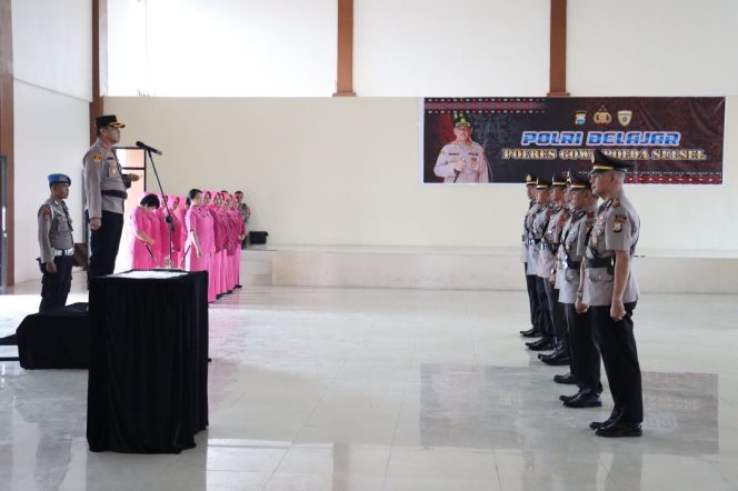 
 Polres Gowa Gelar Sertijab Kasat – Kapolsek Hingga Kasihumas