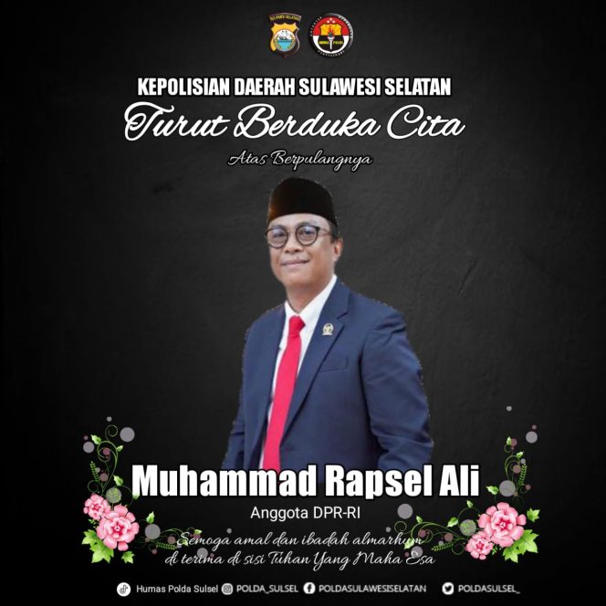 
 Menantu Wapres KH Ma’ruf Amin Meninggal Dunia, Kapolda Sulsel Sampaikan Dukacita