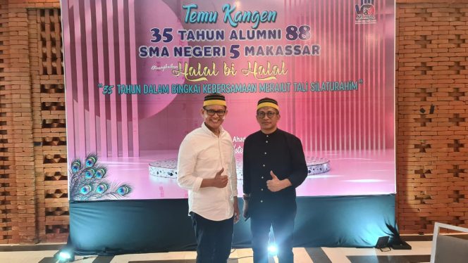 
 Marwan Aras Mengucapkan Selamat atas Suksesnya  HBH IKA SMA 5 Angkatan 88 di Makassar