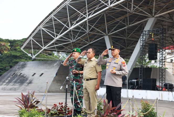 
 Apel Tiga Pilar, Pemkot Makassar-TNI-Polri Kompak Ciptakan Kamtibmas di Makassar