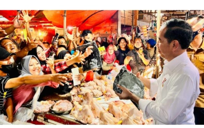 
 Kunjungi Pasar Natar Lampung, Presiden Tinjau Harga Komoditas Pangan