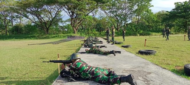 
 Kodim 1426/Takalar Korem 141/Toddopuli Gelar Latihan Menembak Senjata Ringan Triwulan II