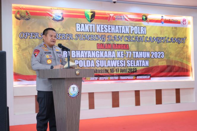 
 Maknai Hari Bhayangkara, Polda Sulsel Gelar Bakti Kesehatan Untuk Masyarakat
