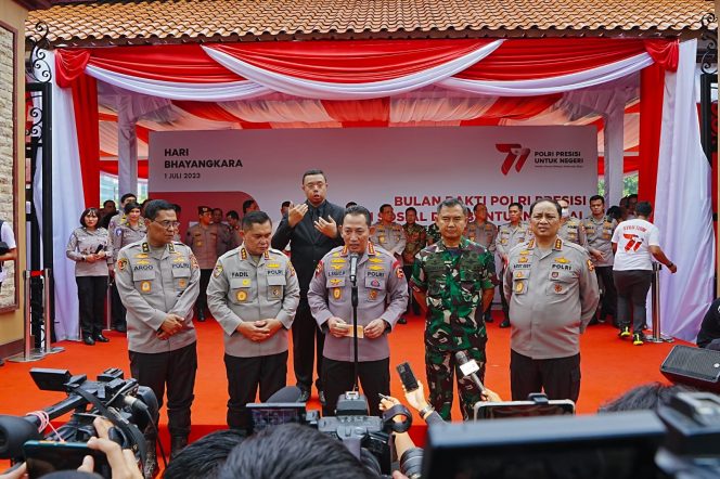 
 Masyarakat Apresiasi Bakti Sosial Polri Sambut HUT Bhayangkara ke-77