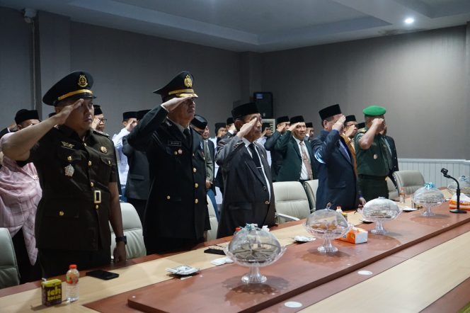
 Forkopimda Kabupaten Sidrap Lakukan Upacara Harlah Pancasila