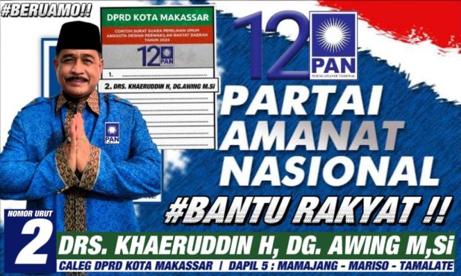 
 Maju Caleg di Partai PAN, Daeng Awing Berniat Melanjutkan Perjuangan Rakyat