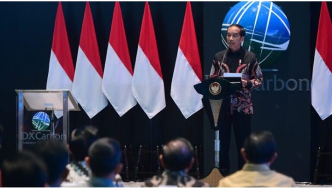 
 Presiden Jokowi Meluncurkan Bursa Karbon Indonesia 