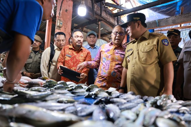Jelang Nataru, Pj Gubernur Sulsel Sidak Harga Pangan di Pasar Panakkukang