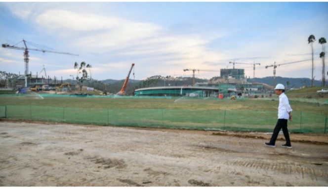 
 Presiden Jokowi Cek Progres Pembangunan Sumbu Kebangsaan IKN