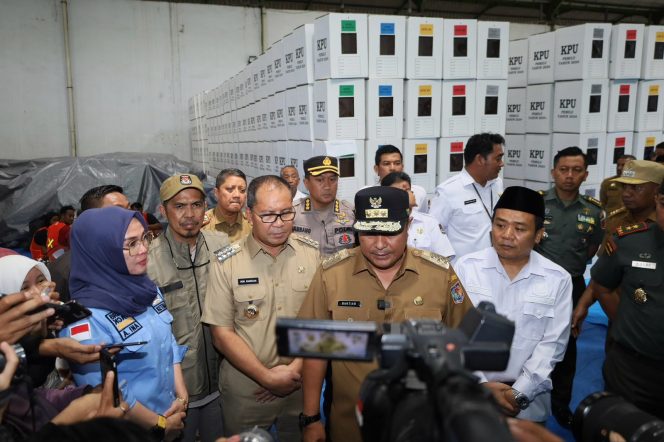 
 Kesiapan Gudang Logistik Pemilu Kota Makassar Sudah Siap