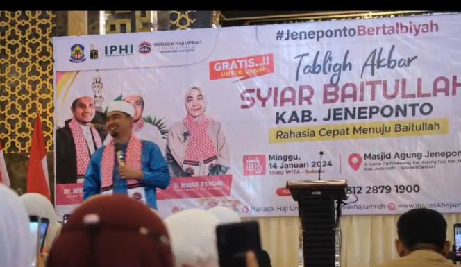 
 Tampil Ust Solmed berikan Syiar tentang Baitullah di Jeneponto 