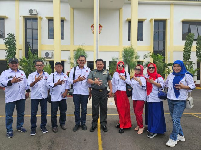 
 Marwan Aras Pimpin Pengurus Alumni 588 Silaturrahin ke Kaotmilti IV Makassar, Brigjen TNI Dr. Suryadi Syamsir, SH.,MH.