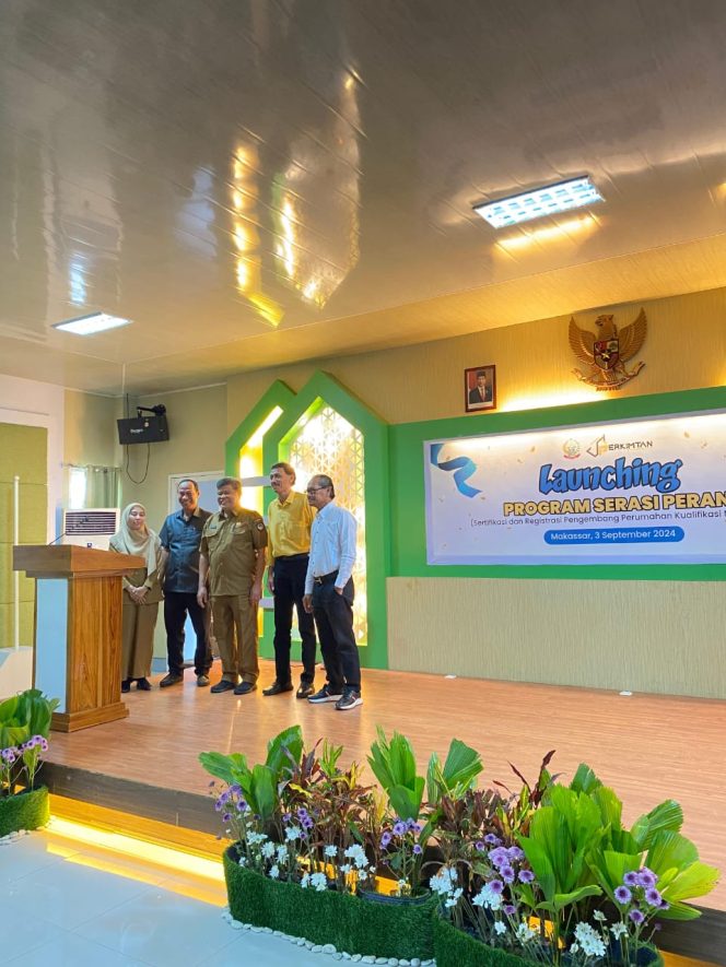 
 Pertama di Indonesia, Disperkimtan Sulsel Launching Program Sertifikasi dan Registrasi Pengembang Perumahan