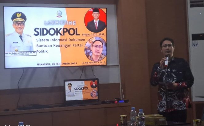 
 Pertama di Indonesia, Badan Kesbangpol Sulsel Launching Aplikasi Bantuan Keuangan Parpol