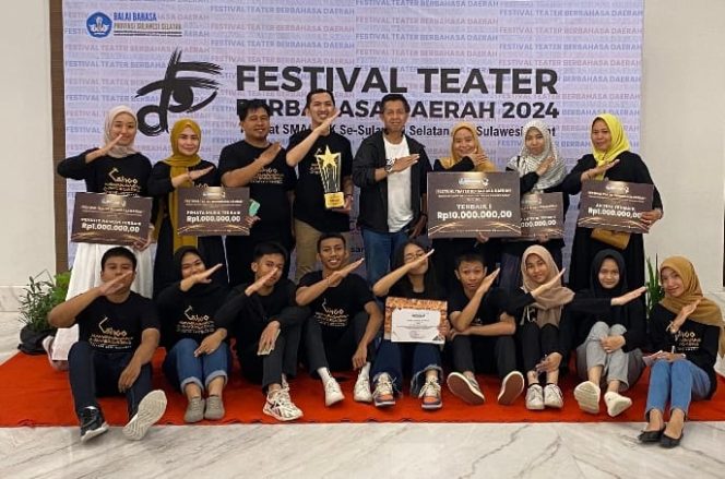 
 Teater SATU Makassar Juara I dan Meraih 4 Predikat Terbaik Festival Teater Antar SMA/SMK Se-Sulselbar 2024