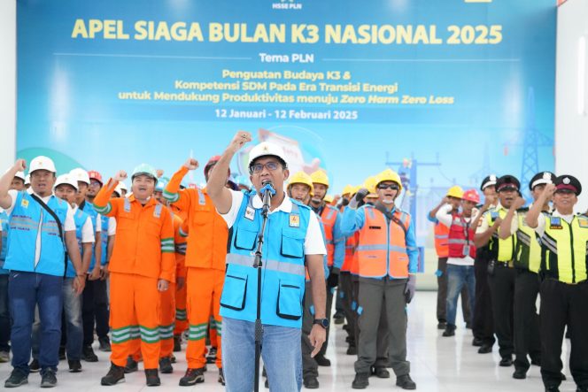 
 Budayakan K3, PLN Serentak Gelar Apel Bulan K3 Nasional