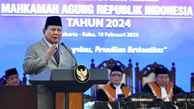 
 Presiden Prabowo Apresiasi Peran Hakim dalam Penegakan Hukum di Indonesia