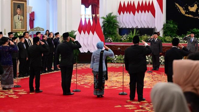 
 Presiden Prabowo Lantik Kepala dan Wakil Kepala Badan di Istana Negara