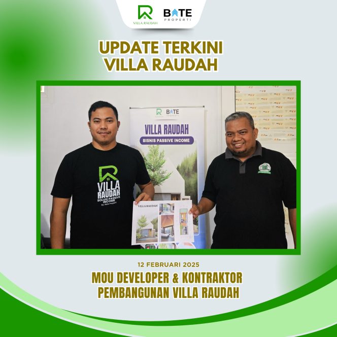 
 Bate Properti Hadirkan Villa Raudah di Gowa dan Libatkan Kontraktor Profesional