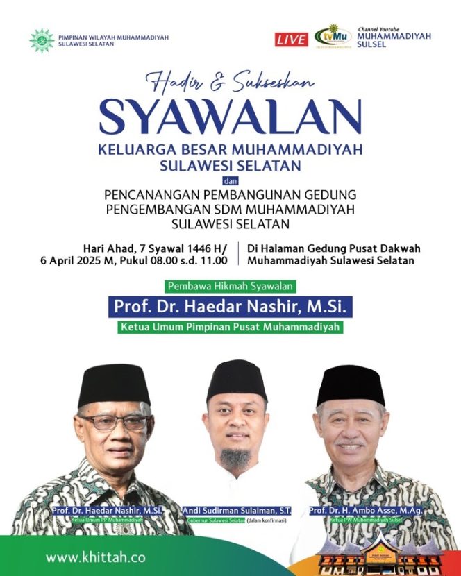 
 Haedar Nashir Bakal Canangkan Gedung 13 Lantai Muhammadiyah Sulsel