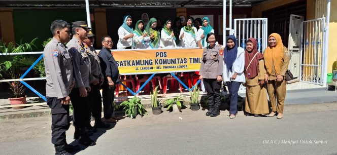 
 Pos Satkamling Timlo Wakili Polsek Bontoala dalam Lomba Satkamling Komunitas se Makassar