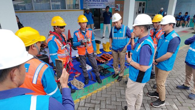 
 Gelar Pasukan, PLN Gunakan Aplikasi untuk Perketat SOP dan Budaya K3