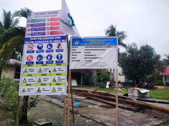 
 Revitalisasi Gedung SD Inpres Desa Pinotu Berjalan Sesuai Rencana